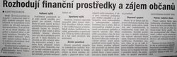 Rozhodují finanční prostředky