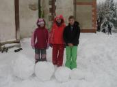 Sněhové sochy - letos podruhé